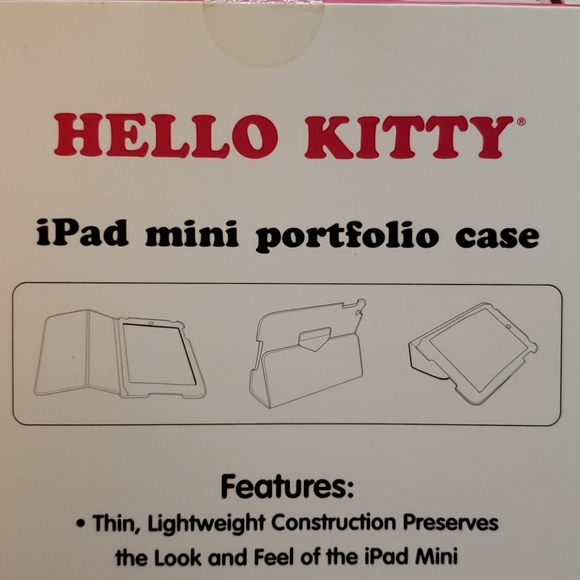 Hello Kitty iPad mini portfolio tablet case pink - Picture 6 of 6